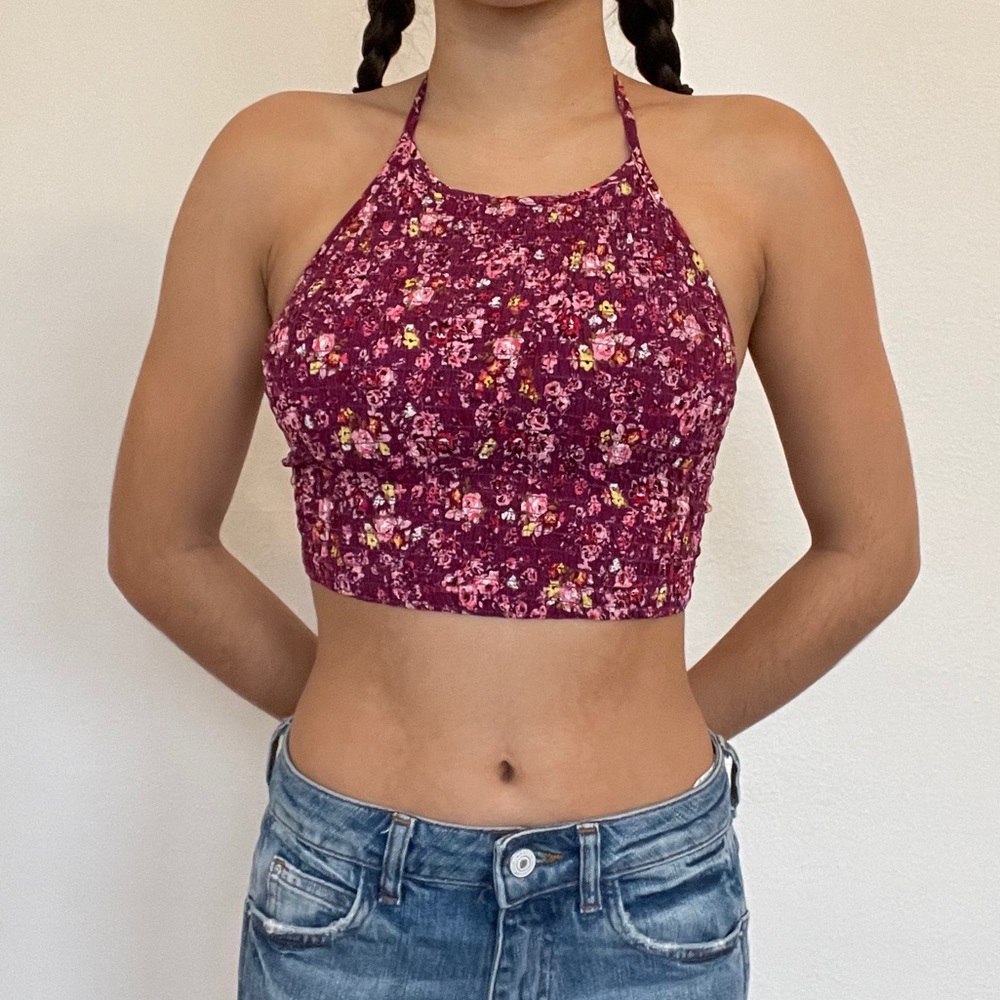 Floral crop top